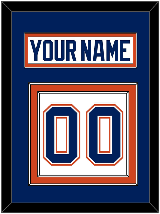 Edmonton Nameplate & Number (Back) - Road White - Signature Tier 2