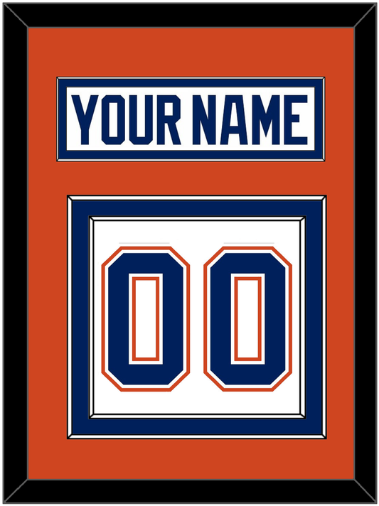 Edmonton Nameplate & Number (Back) - Road White - Signature Tier 3