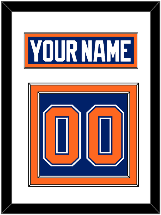 Edmonton Nameplate & Number (Back) - Road Blue (1981-1994) - Signature Tier 1