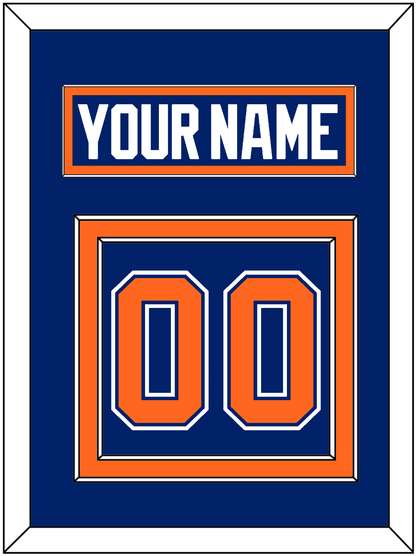 Edmonton Nameplate & Number (Back) - Road Blue (1981-1994) - Signature Tier 2