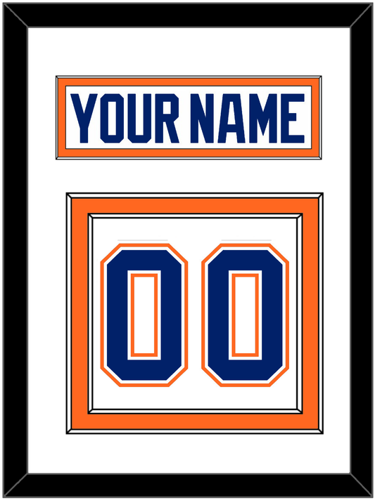 Edmonton Nameplate & Number (Back) - Home White (1981-1994) - Signature Tier 1
