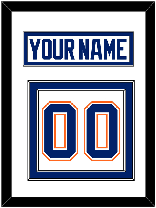 Edmonton Nameplate & Number (Back) - Home White (1981-1994) - Signature Tier 2