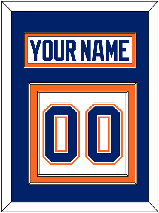 Edmonton Nameplate & Number (Back) - Home White (1981-1994) - Signature Tier 3