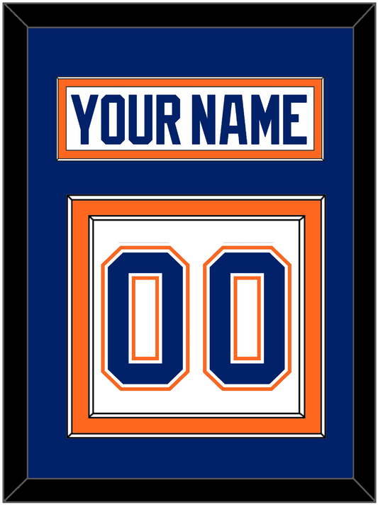 Edmonton Nameplate & Number (Back) - Home White (1981-1994) - Signature Tier 3
