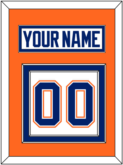 Edmonton Nameplate & Number (Back) - Home White (1981-1994) - Signature Tier 4