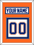 Edmonton Nameplate & Number (Back) - Home White (1981-1994) - Double Mat 4