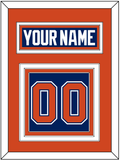 Edmonton Nameplate & Number (Back) - Home Blue - Triple Mat 3