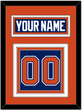 Edmonton Nameplate & Number (Back) - Home Blue - Triple Mat 3