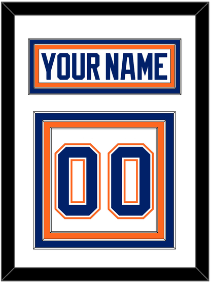 Edmonton Nameplate & Number (Back) - Home White (1981-1994) - Premier Tier 1