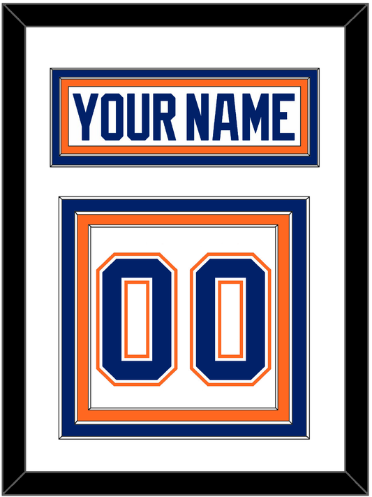 Edmonton Nameplate & Number (Back) - Home White (1981-1994) - Premier Tier 1