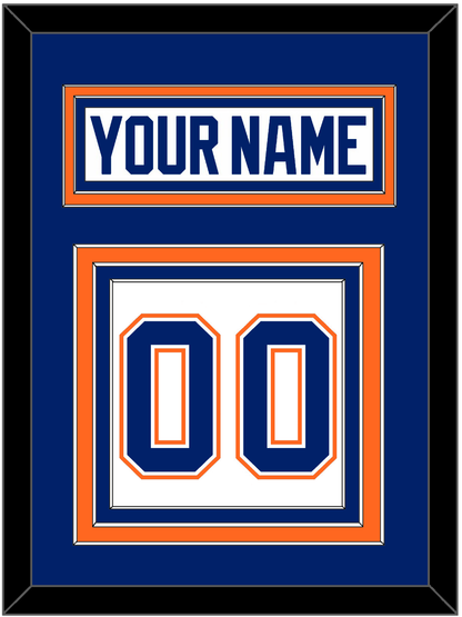 Edmonton Nameplate & Number (Back) - Home White (1981-1994) - Premier Tier 2
