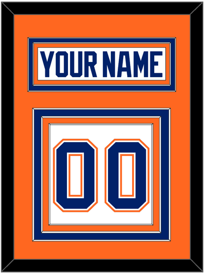 Edmonton Nameplate & Number (Back) - Home White (1981-1994) - Premier Tier 3