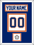 Edmonton Nameplate & Number (Back) With Stanley Cup Champions Patch - Home White (1981-1994) - Double Mat 3