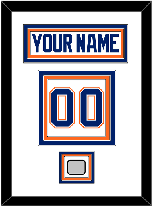 Edmonton Nameplate & Number (Back) With 1990 Stanley Cup Finals Patch - Home White (1981-1994) - Premier Tier 1