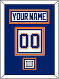 Edmonton Nameplate & Number (Back) With Stanley Cup Champions Patch - Home White (1981-1994) - Triple Mat 2
