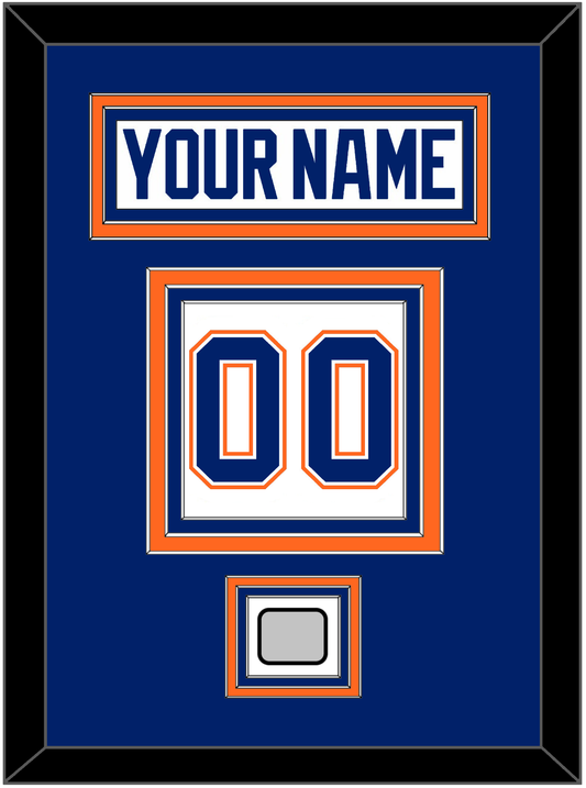 Edmonton Nameplate & Number (Back) With 1990 Stanley Cup Finals Patch - Home White (1981-1994) - Premier Tier 2