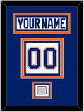 Edmonton Nameplate & Number (Back) With Stanley Cup Champions Patch - Home White (1981-1994) - Triple Mat 2