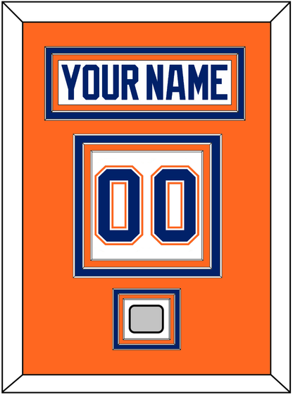 Edmonton Nameplate & Number (Back) With Stanley Cup Champions Patch - Home White (1981-1994) - Premier Tier 3