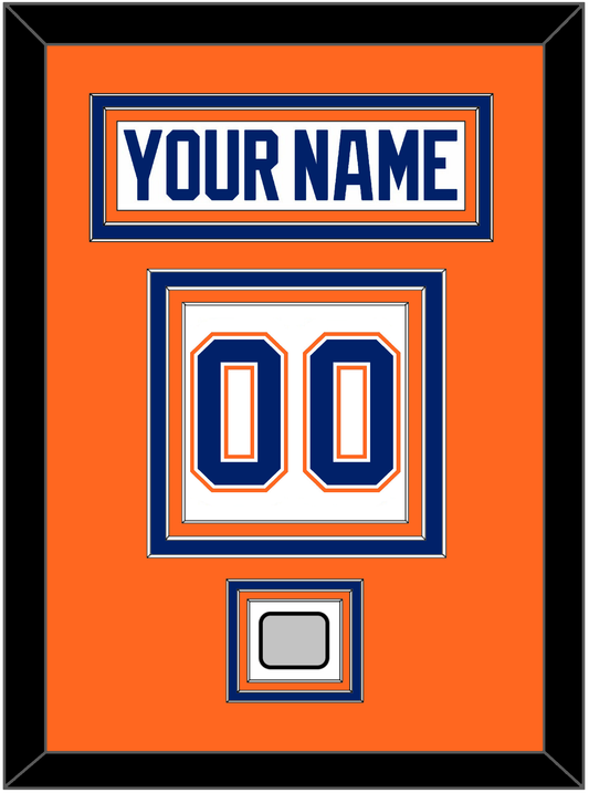 Edmonton Nameplate & Number (Back) With 1990 Stanley Cup Finals Patch - Home White (1981-1994) - Premier Tier 3