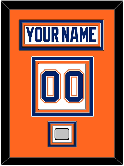 Edmonton Nameplate & Number (Back) With Stanley Cup Champions Patch - Home White (1981-1994) - Premier Tier 3