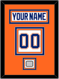 Edmonton Nameplate & Number (Back) With Stanley Cup Champions Patch - Home White (1981-1994) - Triple Mat 3