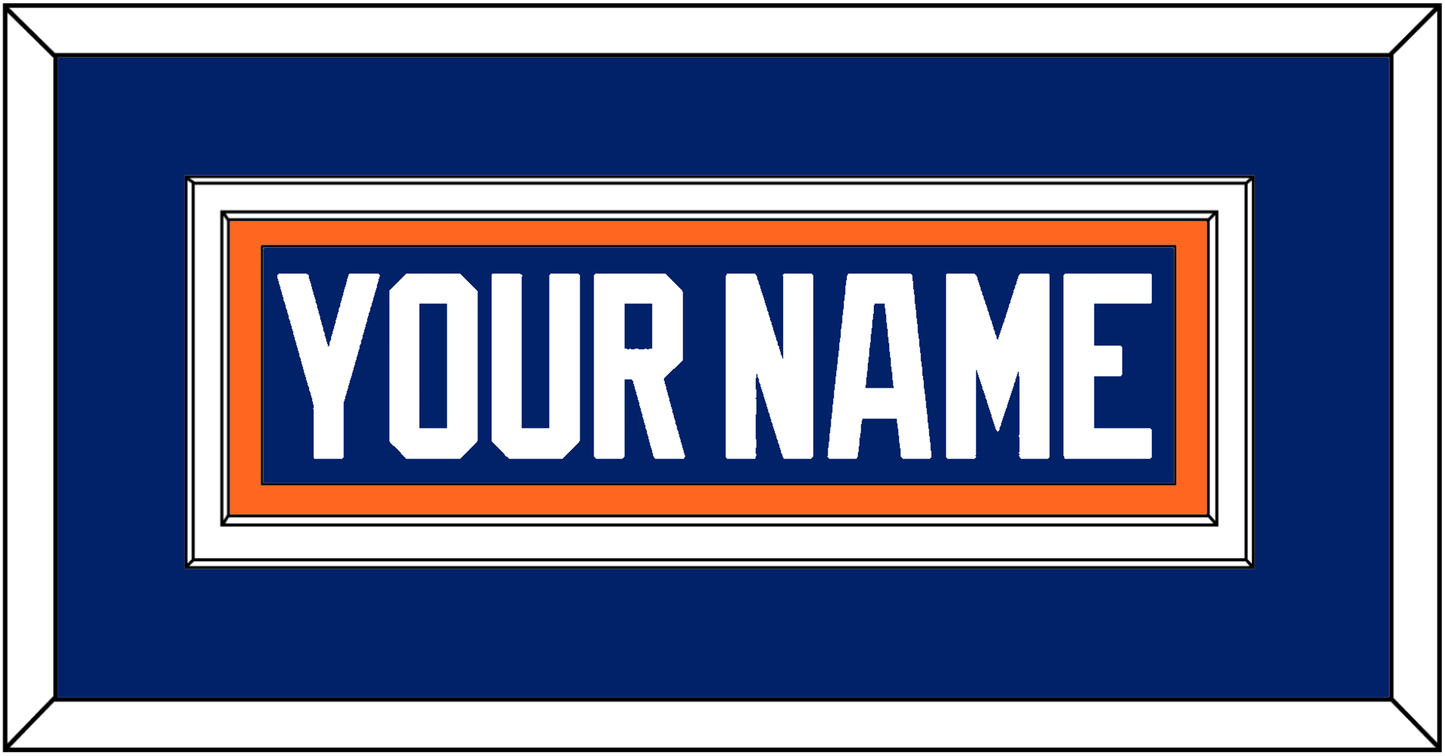 Edmonton Nameplate - Road Blue (1981-1994) - Signature Tier 2