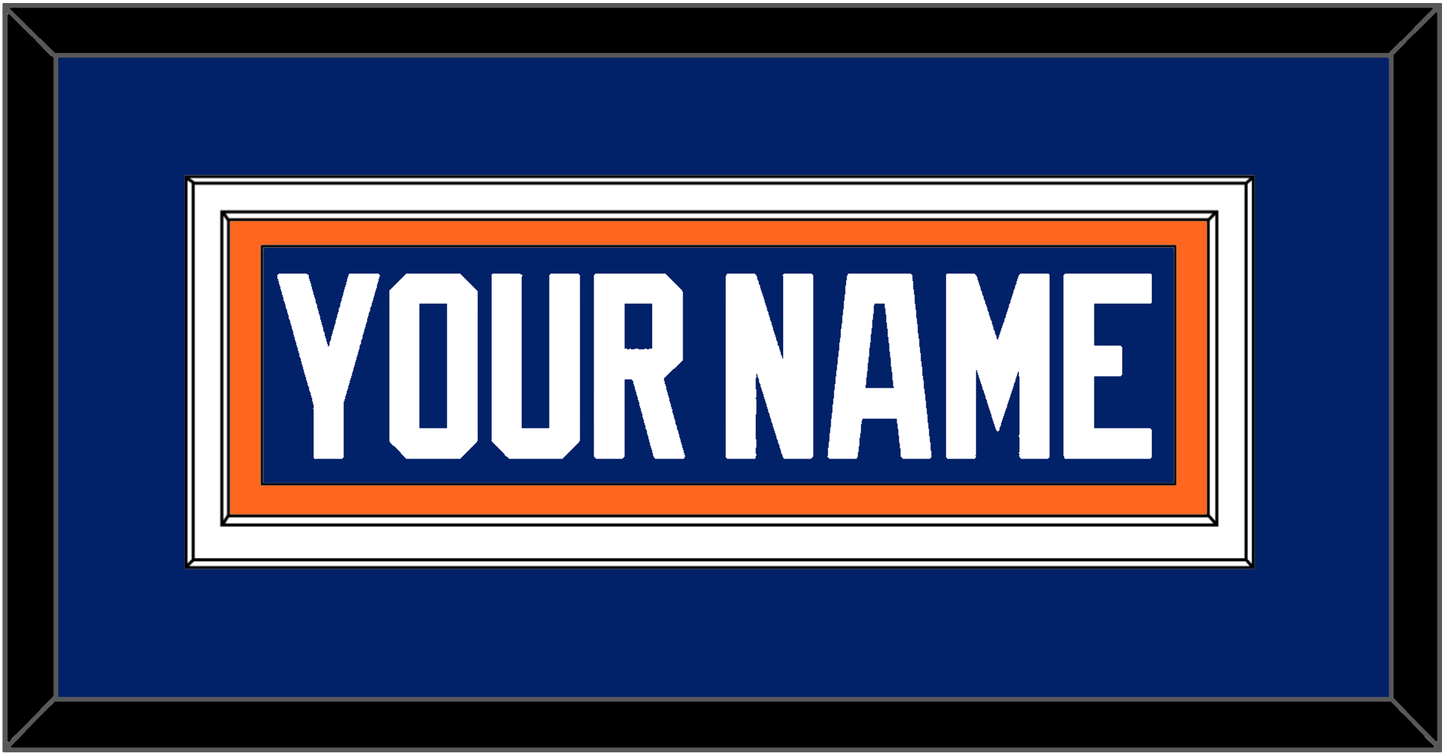 Edmonton Nameplate - Road Blue (1981-1994) - Signature Tier 2