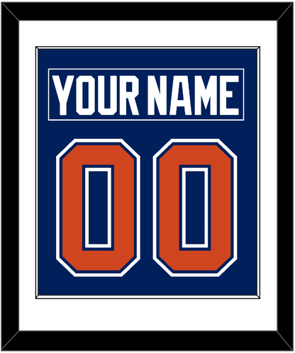 Edmonton Nameplate & Number (Back) Combined - Home Blue - Essential Tier 1
