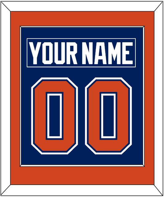 Edmonton Nameplate & Number (Back) Combined - Home Blue - Essential Tier 2