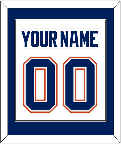 Edmonton Nameplate & Number (Back) Combined - Road White - Essential Tier 1