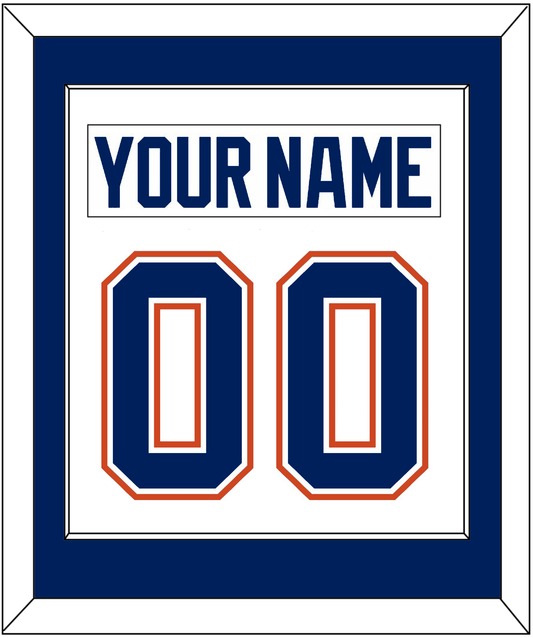 Edmonton Nameplate & Number (Back) Combined - Road White - Essential Tier 1