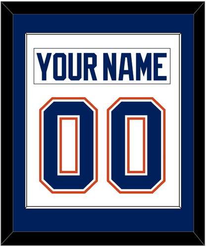 Edmonton Nameplate & Number (Back) Combined - Road White - Essential Tier 1