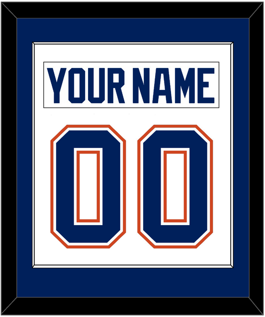 Edmonton Nameplate & Number (Back) Combined - Road White - Essential Tier 1