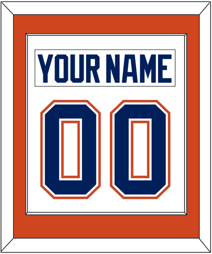 Edmonton Nameplate & Number (Back) Combined - Road White - Essential Tier 2