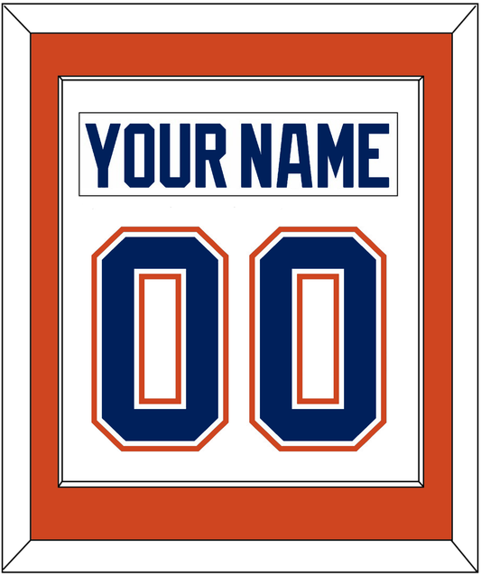 Edmonton Nameplate & Number (Back) Combined - Road White - Essential Tier 2