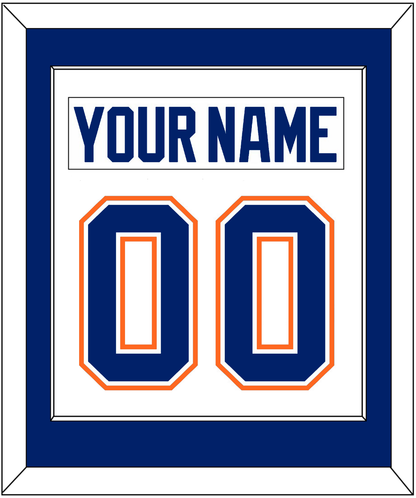 Edmonton Nameplate & Number (Back) Combined - Home White (1981-1994) - Essential Tier 1