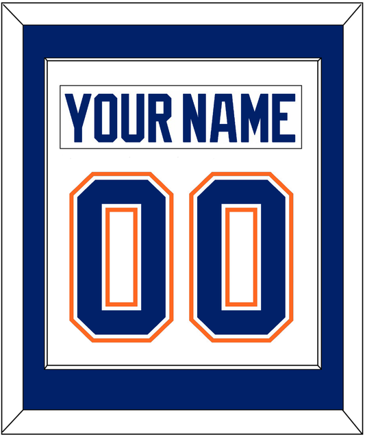 Edmonton Nameplate & Number (Back) Combined - Home White (1981-1994) - Essential Tier 1
