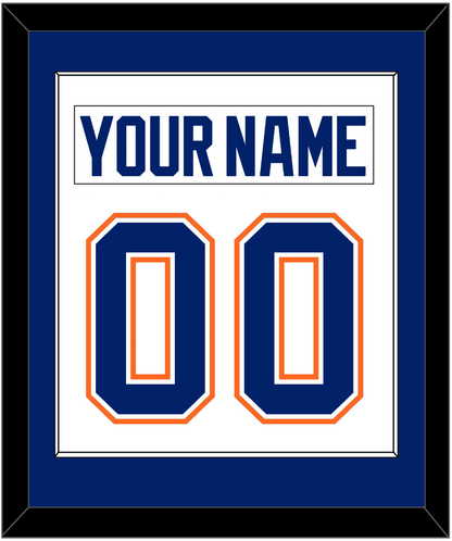 Edmonton Nameplate & Number (Back) Combined - Home White (1981-1994) - Essential Tier 1