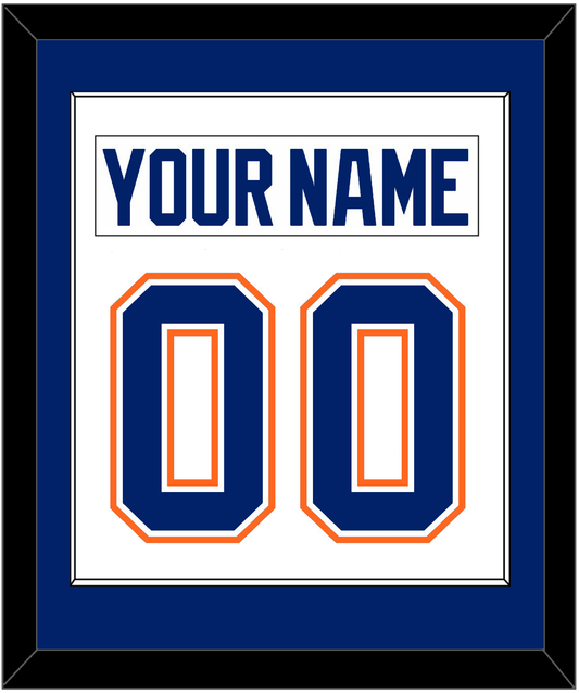 Edmonton Nameplate & Number (Back) Combined - Home White (1981-1994) - Essential Tier 1