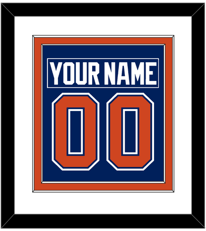 Edmonton Nameplate & Number (Back) Combined - Home Blue - Signature Tier 1