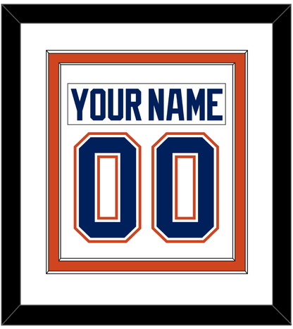 Edmonton Nameplate & Number (Back) Combined - Road White - Signature Tier 1