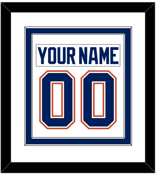 Edmonton Nameplate & Number (Back) Combined - Road White - Signature Tier 2