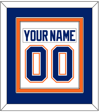 Edmonton Nameplate & Number (Back) Combined - Home White (1981-1994) - Signature Tier 3