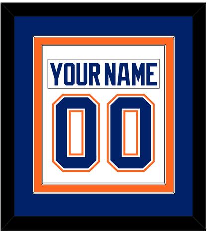 Edmonton Nameplate & Number (Back) Combined - Home White (1981-1994) - Signature Tier 3