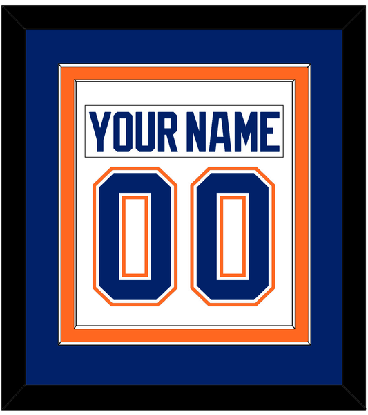 Edmonton Nameplate & Number (Back) Combined - Home White (1981-1994) - Signature Tier 3