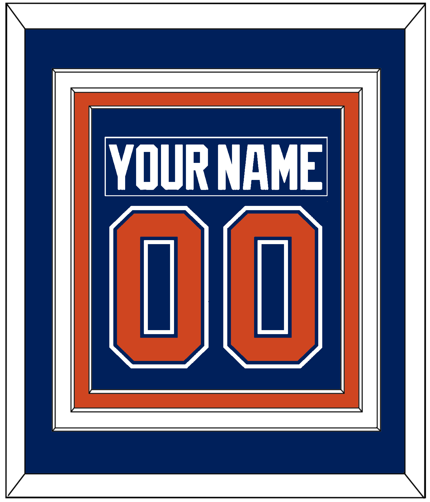 Edmonton Nameplate & Number (Back) Combined - Home Blue - Premier Tier 2