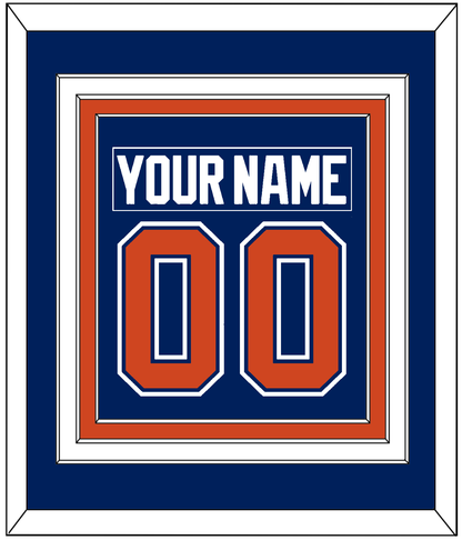 Edmonton Nameplate & Number (Back) Combined - Home Blue - Premier Tier 2