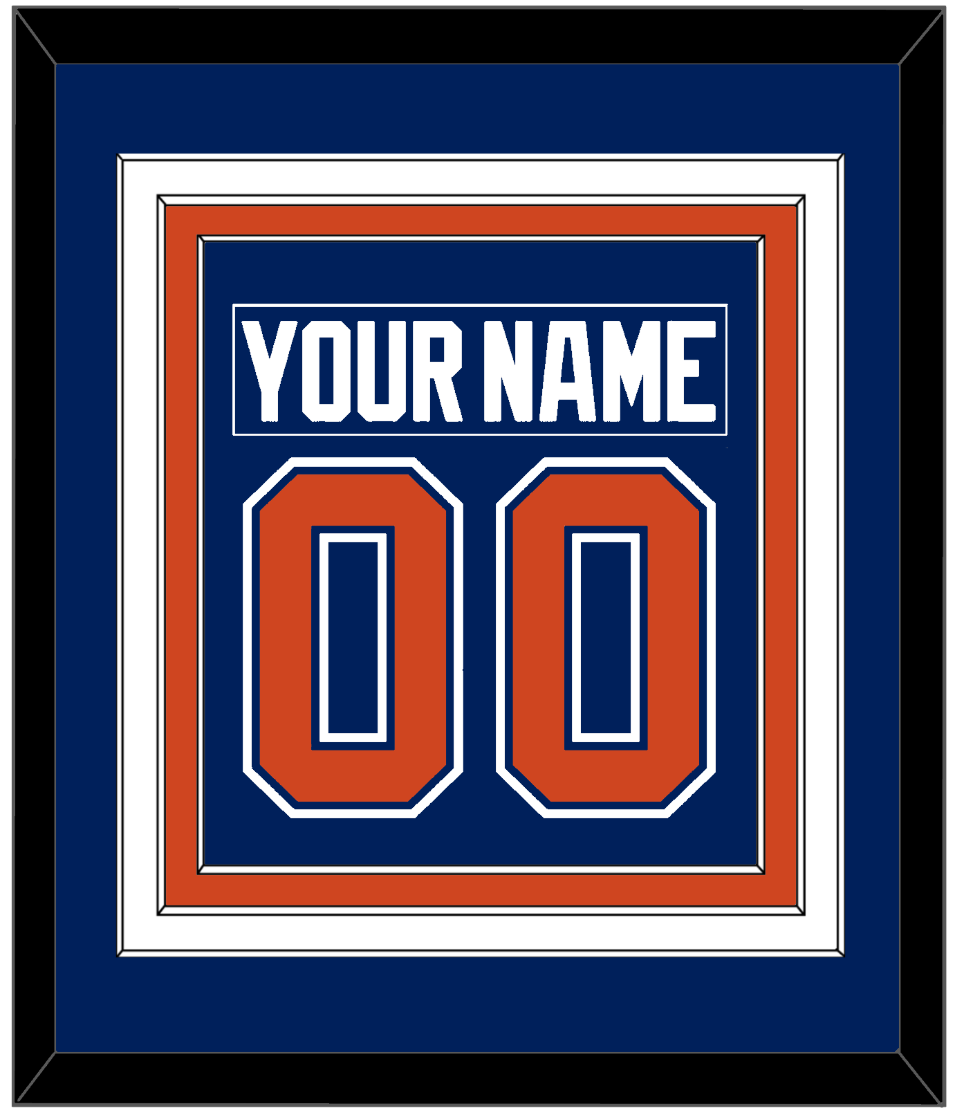 Edmonton Nameplate & Number (Back) Combined - Home Blue - Premier Tier 2