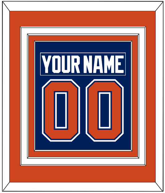 Edmonton Nameplate & Number (Back) Combined - Home Blue - Premier Tier 3