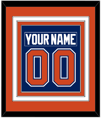 Edmonton Nameplate & Number (Back) Combined - Home Blue - Premier Tier 3